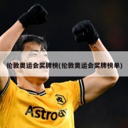 伦敦奥运会奖牌榜(伦敦奥运会奖牌榜单)