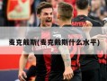麦克戴斯(麦克戴斯什么水平)