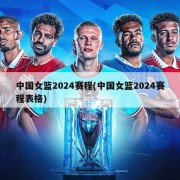 中国女篮2024赛程(中国女篮2024赛程表格)