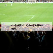 nba总决赛2013(nba总决赛2013回放)