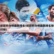 欧冠积分榜最新排名(欧冠积分榜最新排名排行榜)