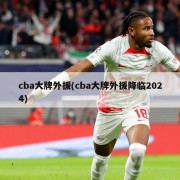 cba大牌外援(cba大牌外援降临2024)