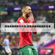 德隆威廉姆斯中文网(德隆威廉姆斯模板是谁)