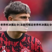 世界杯决赛比分(法国阿根廷世界杯决赛比分)