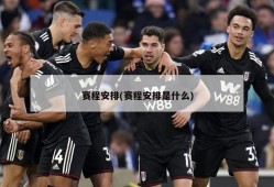 赛程安排(赛程安排是什么)