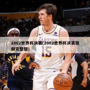 2002世界杯决赛(2002世界杯决赛视频完整版)