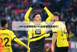 CBA全部赛程表(cba全部赛程表图片)