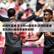 欧洲杯直播:意大利vs西班牙(欧洲杯直播意大利vs西班牙谁开的球)