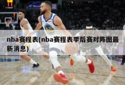 nba赛程表(nba赛程表季后赛对阵图最新消息)