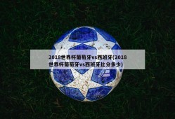 2018世界杯葡萄牙vs西班牙(2018世界杯葡萄牙vs西班牙比分多少)