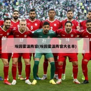 埃因霍温阵容(埃因霍温阵容大名单)