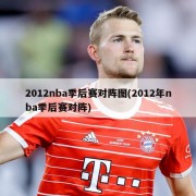 2012nba季后赛对阵图(2012年nba季后赛对阵)