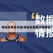 奥运会男篮分组(奥运会男篮分组排名)