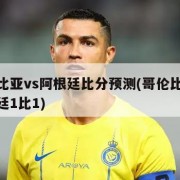 哥伦比亚vs阿根廷比分预测(哥伦比亚vs阿根廷1比1)