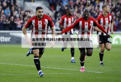 足球世界杯2019赛程(足球世锦赛2019赛程表)
