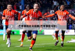 巴甲赛程比分结果(巴甲赛程分析)