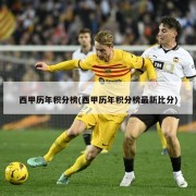 西甲历年积分榜(西甲历年积分榜最新比分)