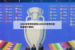 2002年世界杯冠军(2002年世界杯冠军是哪个国家)