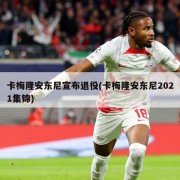 卡梅隆安东尼宣布退役(卡梅隆安东尼2021集锦)