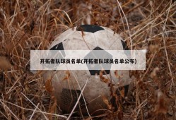 开拓者队球员名单(开拓者队球员名单公布)