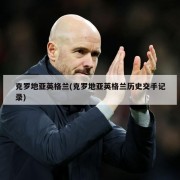 克罗地亚英格兰(克罗地亚英格兰历史交手记录)