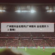 广州恒大全北现代(广州恒大 全北现代 5 1 集锦)