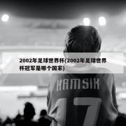 2002年足球世界杯(2002年足球世界杯冠军是哪个国家)