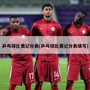 乒乓球比赛记分表(乒乓球比赛记分表填写)