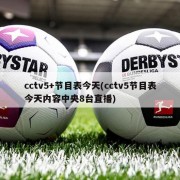 cctv5+节目表今天(cctv5节目表今天内容中央8台直播)