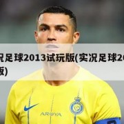 实况足球2013试玩版(实况足球2013正版)